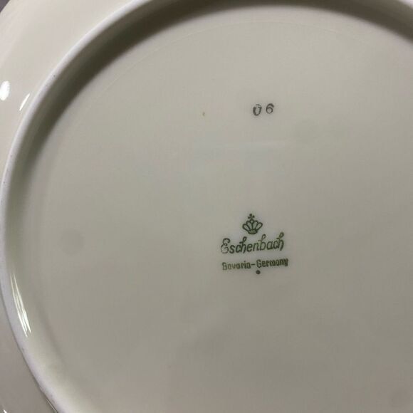 Set Of 6 Eschenbach Leaf fine‎ china 7.5” Plates #06 Excellent Condition - Picture 5 of 5